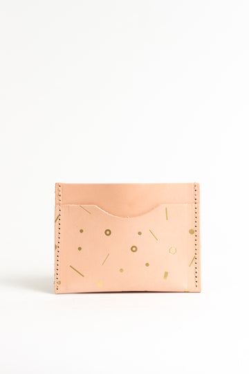 Geometric Gold Foil Card Holder