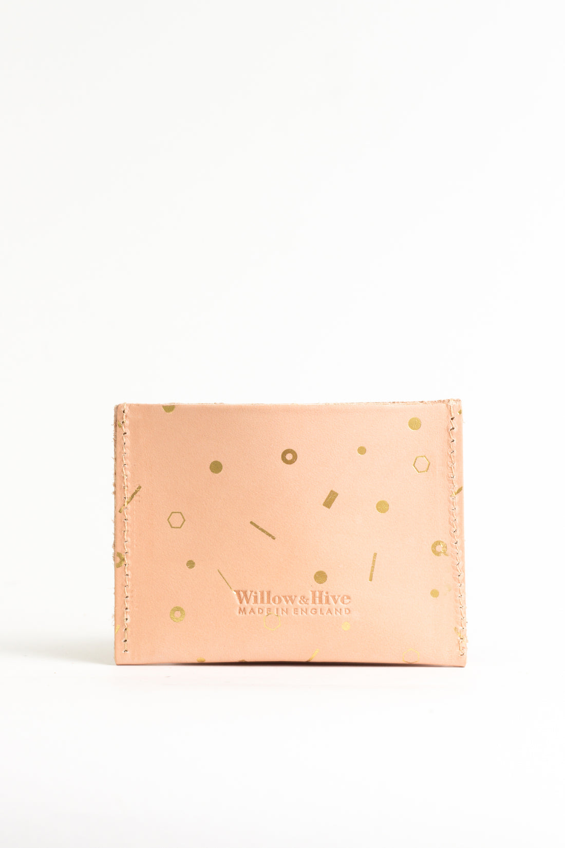 Geometric Gold Foil Card Holder