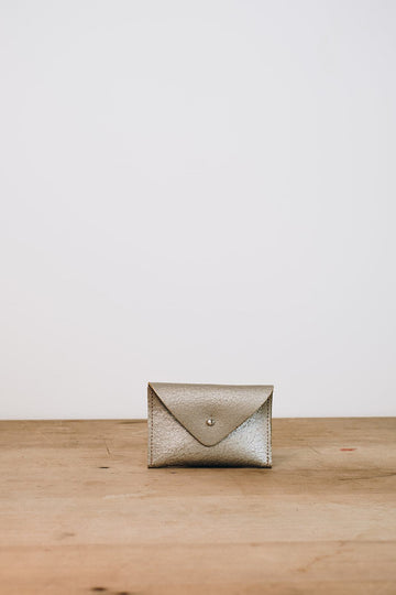 The Mini Metallic Silver Purse