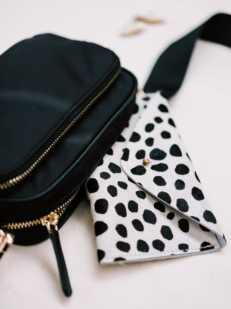 The Midi Monochrome Spot Animal Purse