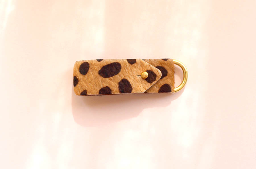 Classic Tan Animal Spot Keyring