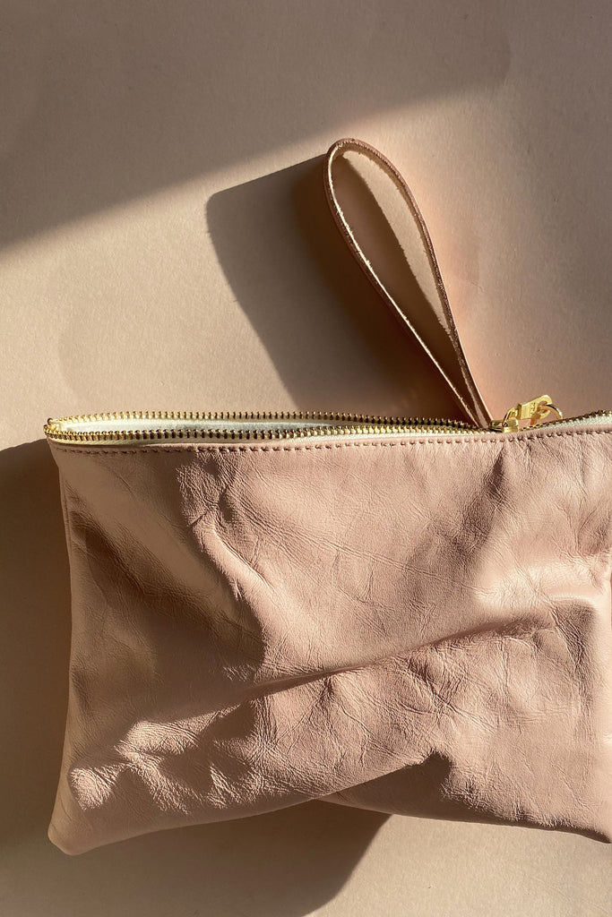 Personalised Soft Blush Pink Clutch