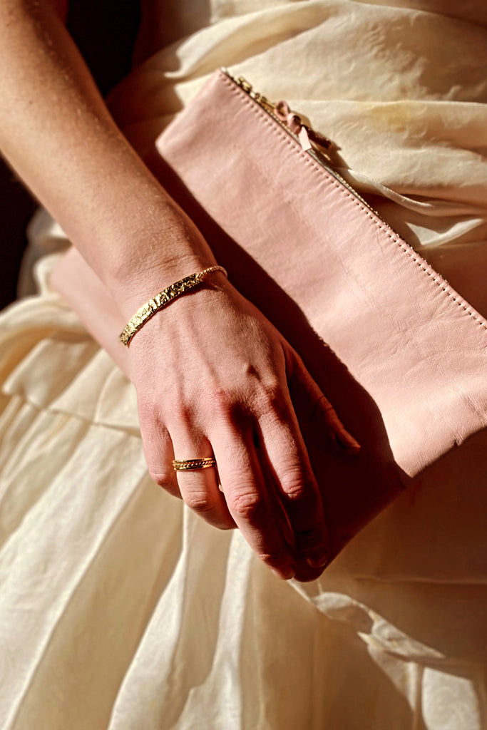 Personalised Soft Blush Pink Clutch